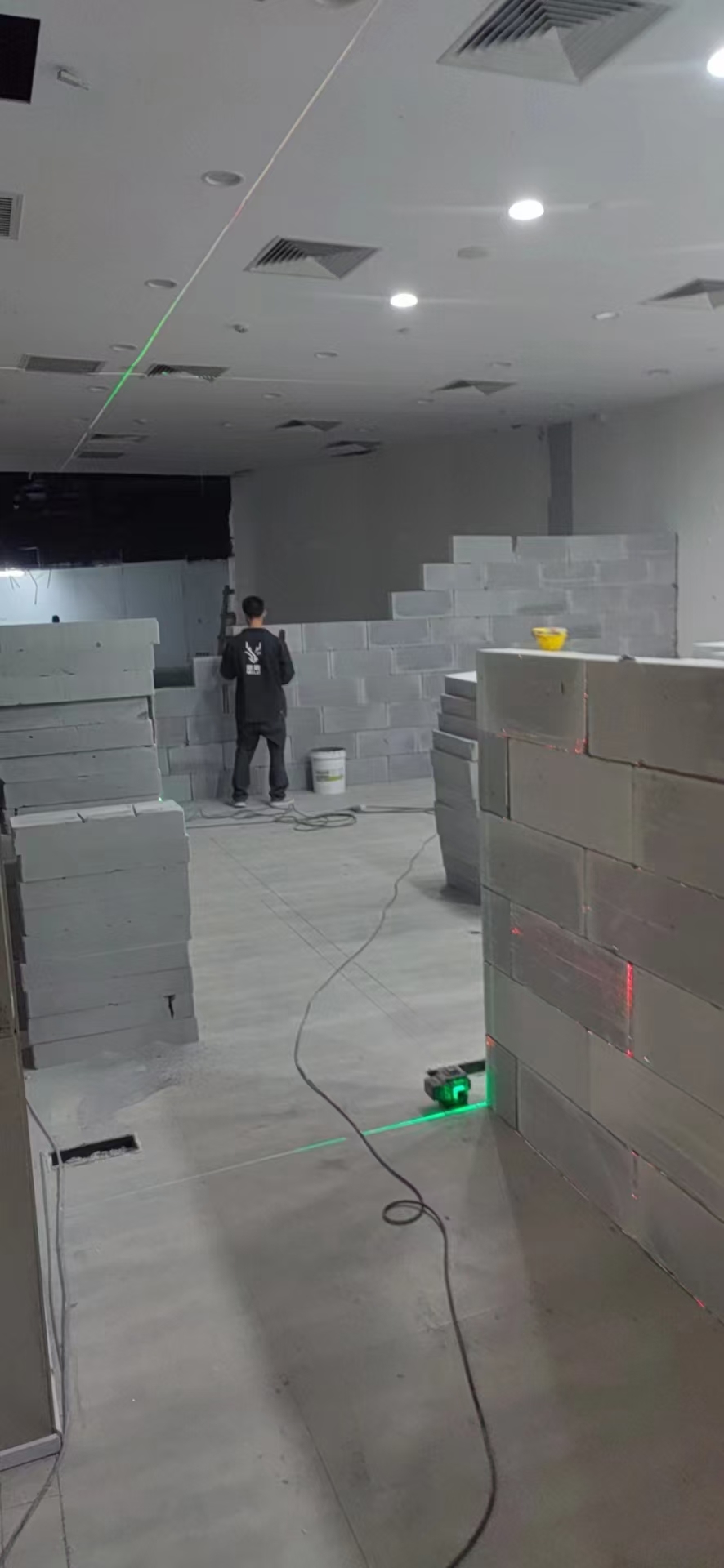 轻质砖隔断效果